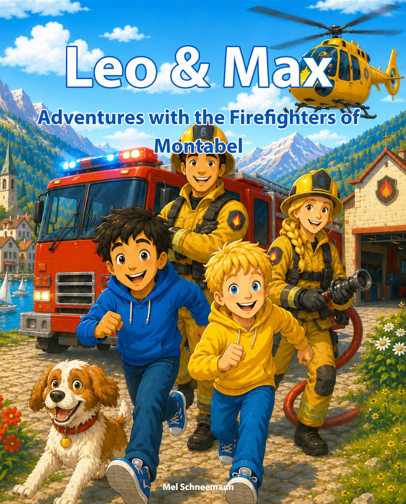 Leo & Max firefighter bedtime story book